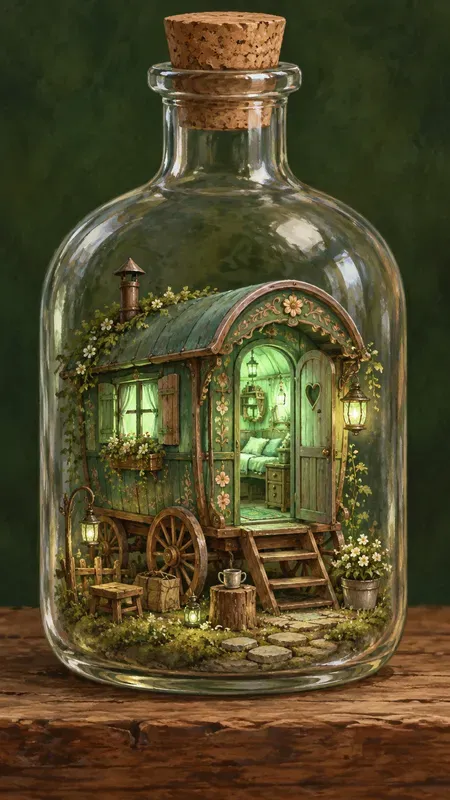 Storytelling Glass Bottle Homes