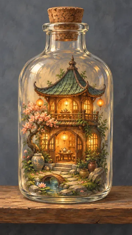 Storytelling Glass Bottle Homes