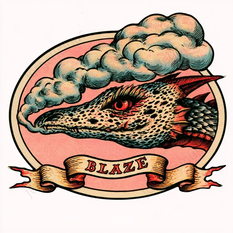 Vintage Tattoo Emblem Stickers