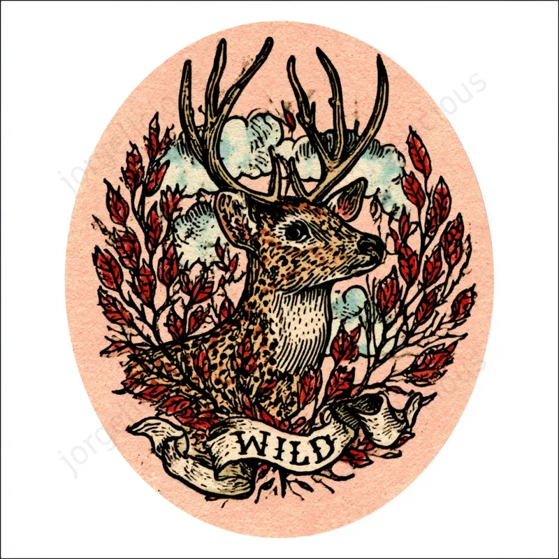 Vintage Tattoo Emblem Stickers