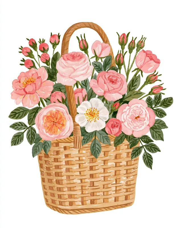Fresh Off The Market Flower Cliparts