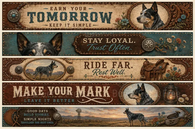 Western Junk Journal Ephemera Strips