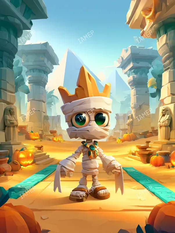 Whimsical 3D Halloween Characters