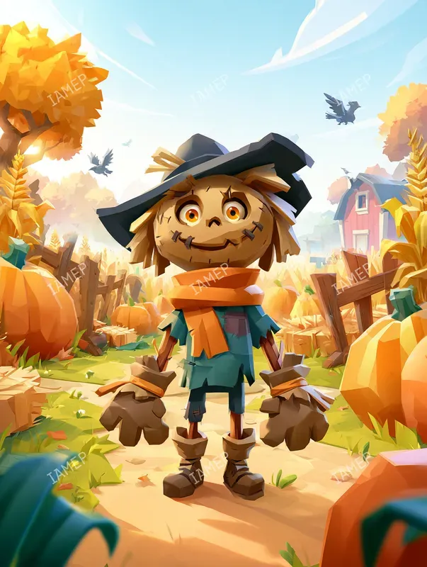 Whimsical 3D Halloween Characters