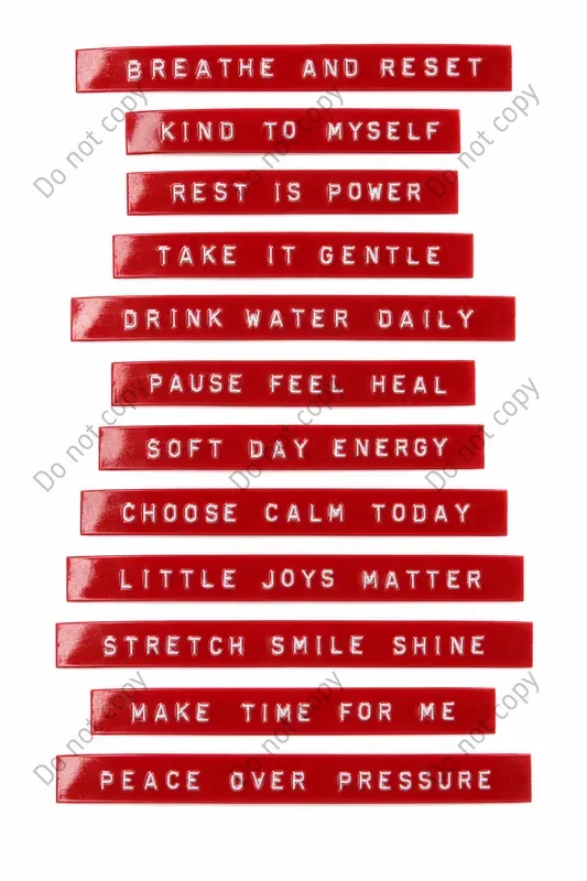 Retro Label Tape Quote Strips