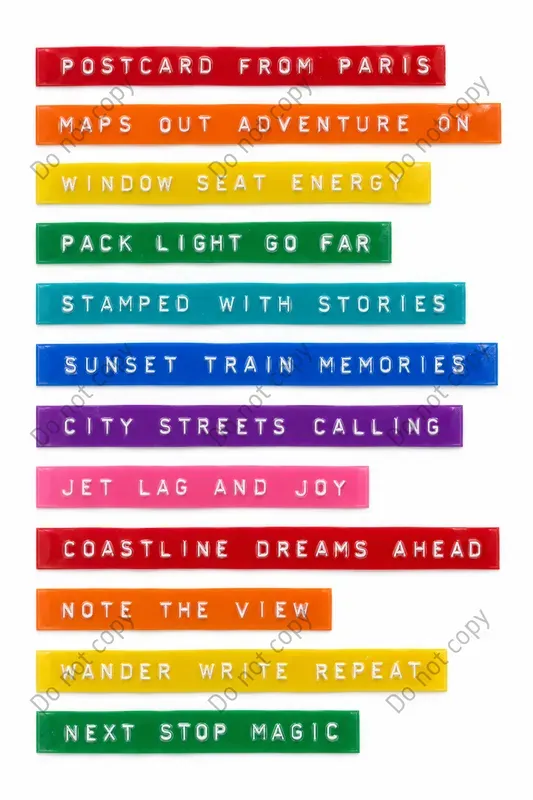 Retro Label Tape Quote Strips
