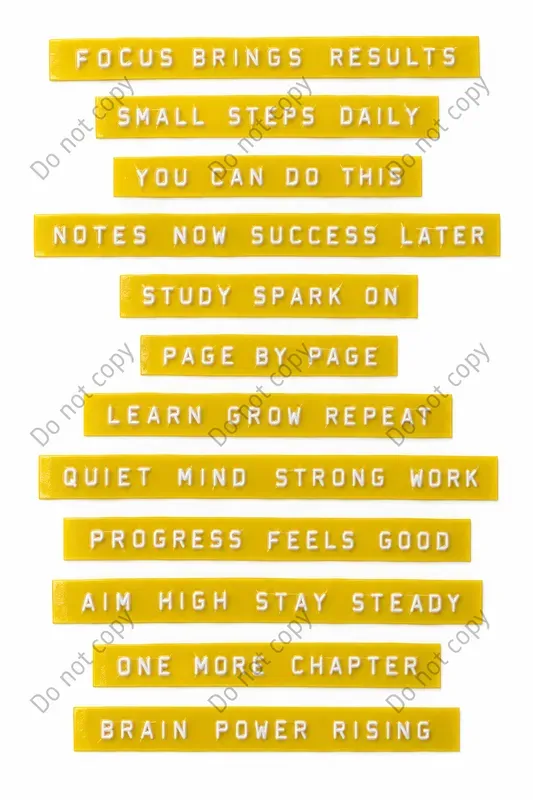 Retro Label Tape Quote Strips