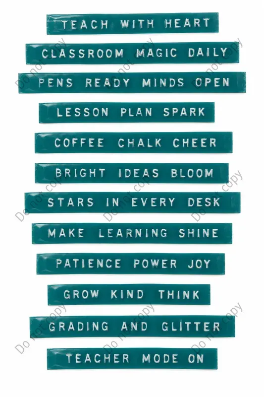 Retro Label Tape Quote Strips
