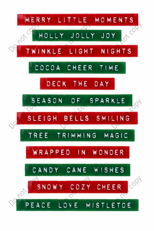 Retro Label Tape Quote Strips