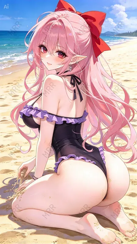 Anime Elf Beach Girls