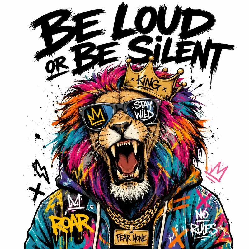 Graffiti Animal Quote Tshirts