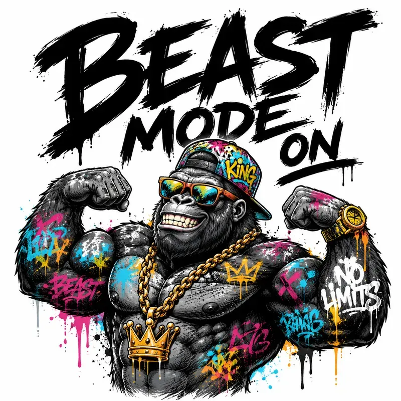 Graffiti Animal Quote Tshirts