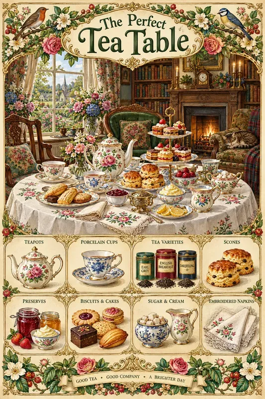 Whimsical Vintage Table Posters
