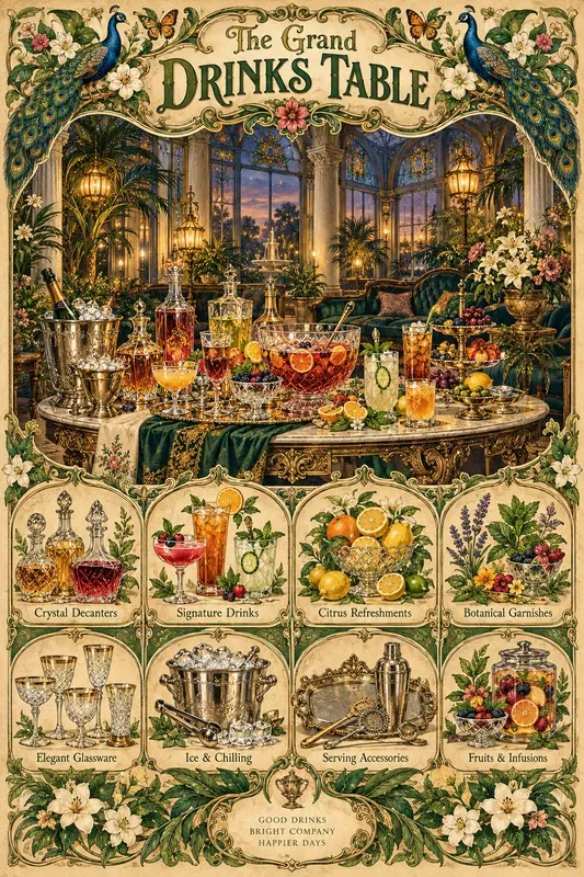Whimsical Vintage Table Posters