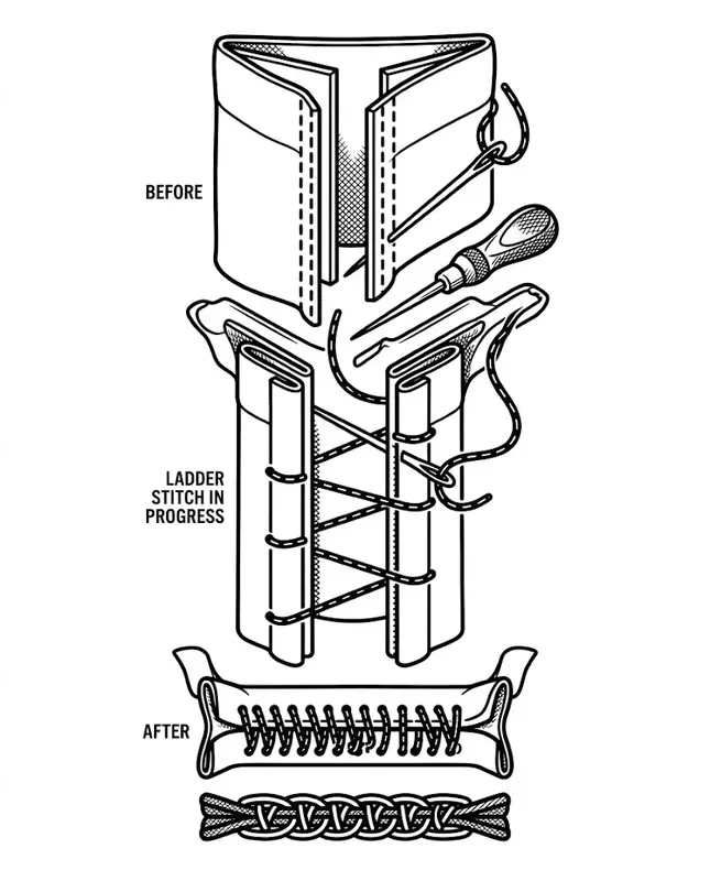 Garment Repair Diagram Tees