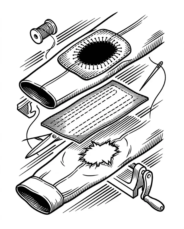 Garment Repair Diagram Tees
