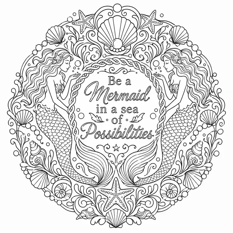 Mandala Quote Coloring Page Generator