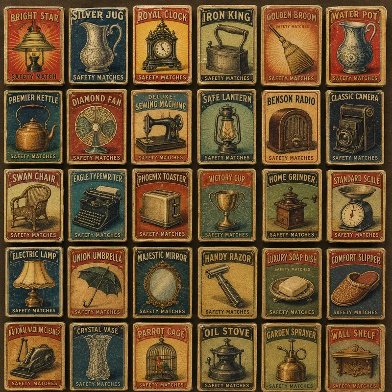 Antique Matchbox Label Collections