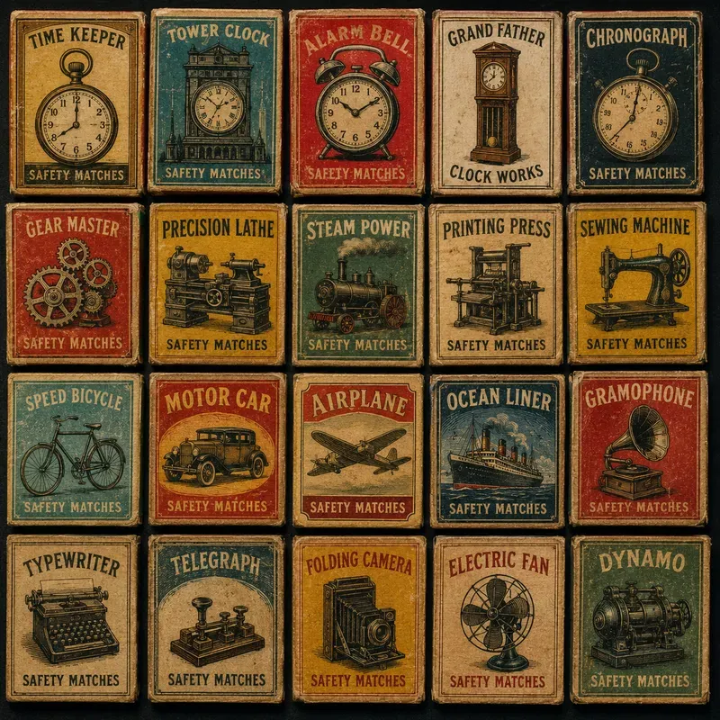Antique Matchbox Label Collections