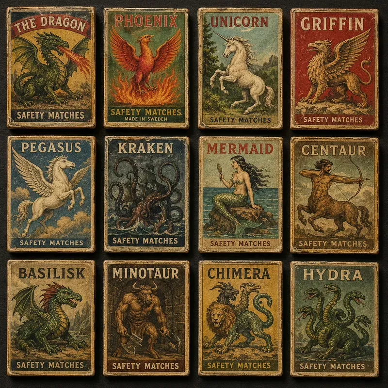 Antique Matchbox Label Collections