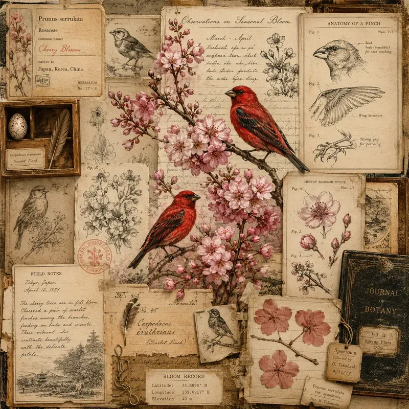 Vintage Poppy Butterfly Art Sets
