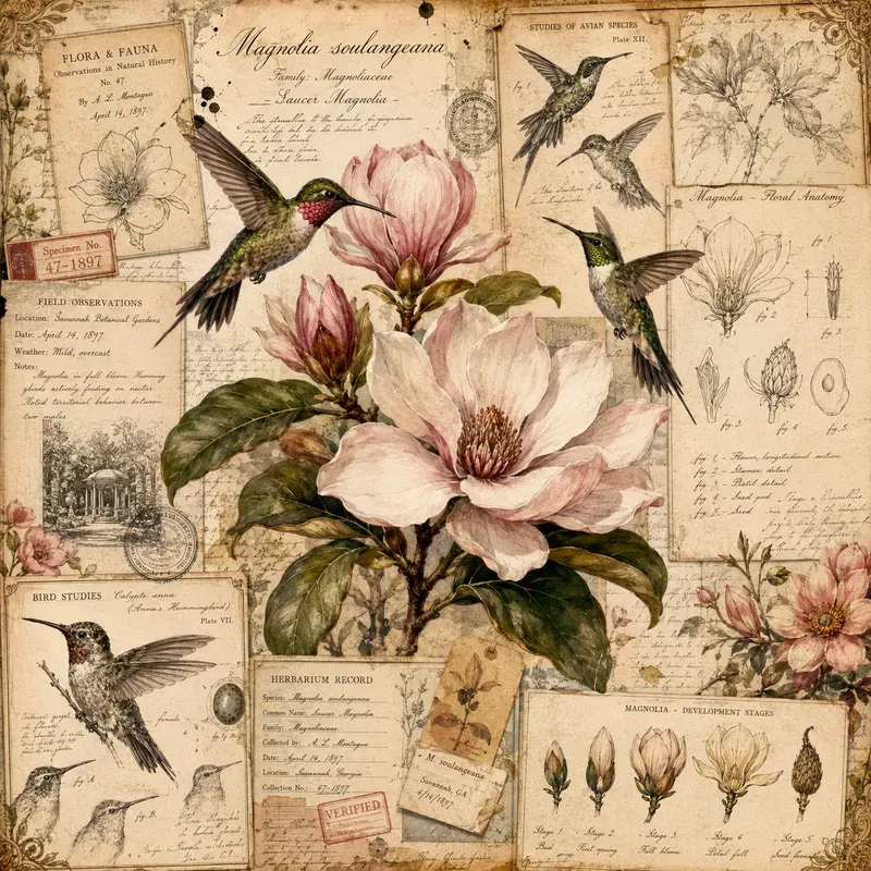 Vintage Poppy Butterfly Art Sets