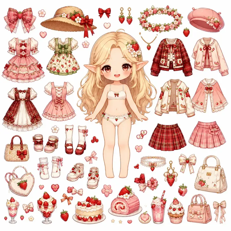 Cute Chibi Dressup Character Packs