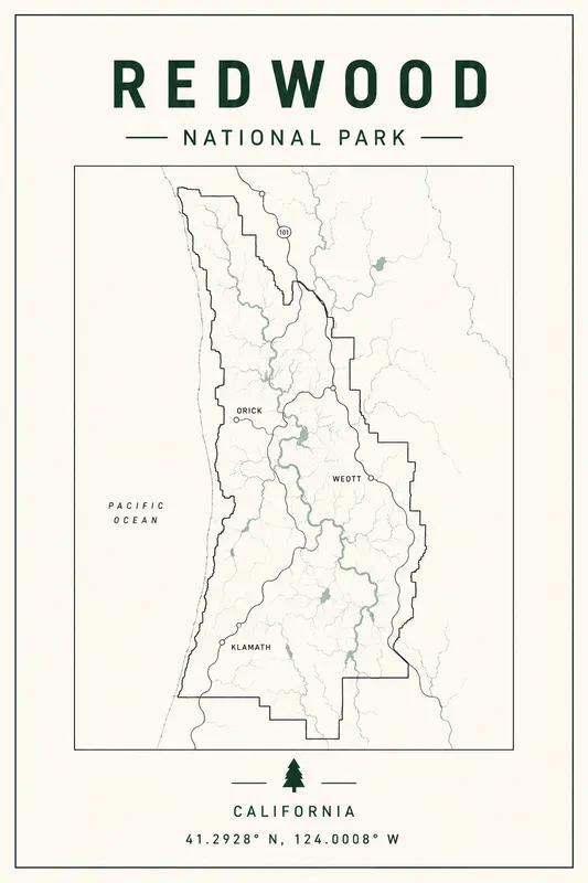 Minimal Line Art National Parks Posters
