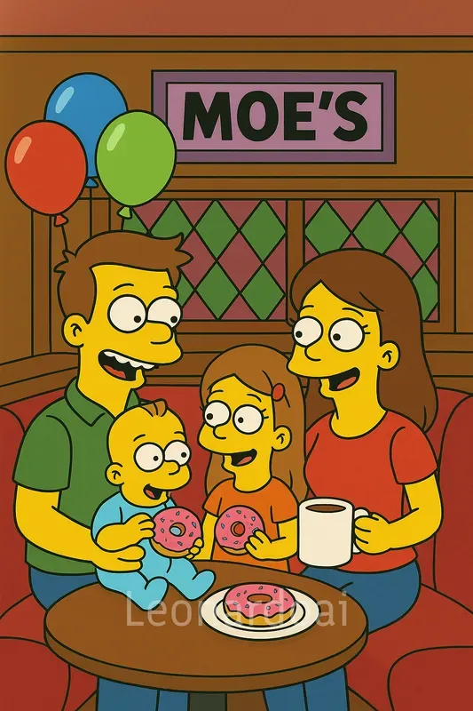 Simpsons Style Custom Cartoon Illustrations