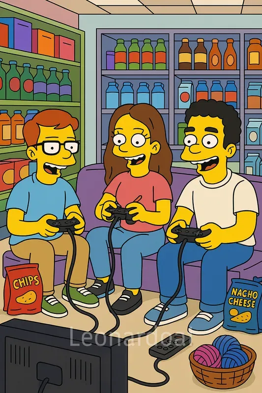 Simpsons Style Custom Cartoon Illustrations