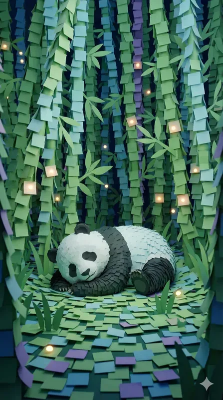 3D Sticky Note Papercraft Wallpapers