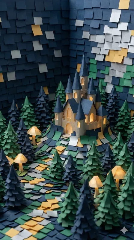 3D Sticky Note Papercraft Wallpapers