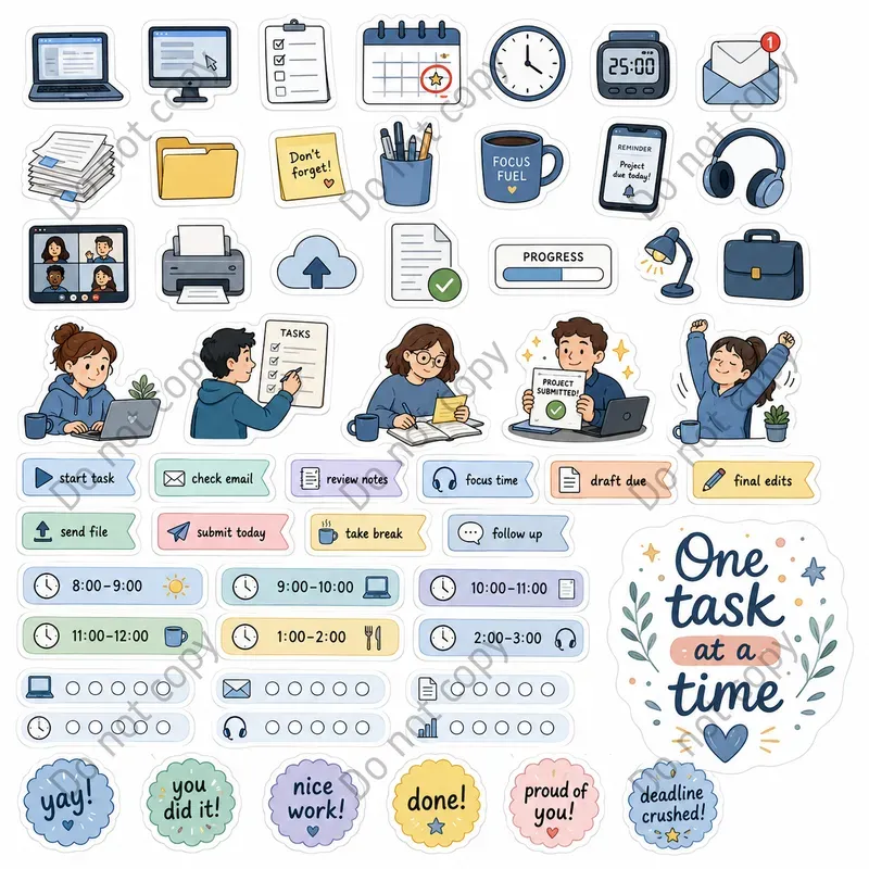 Adhd Planner Sticker Sheets