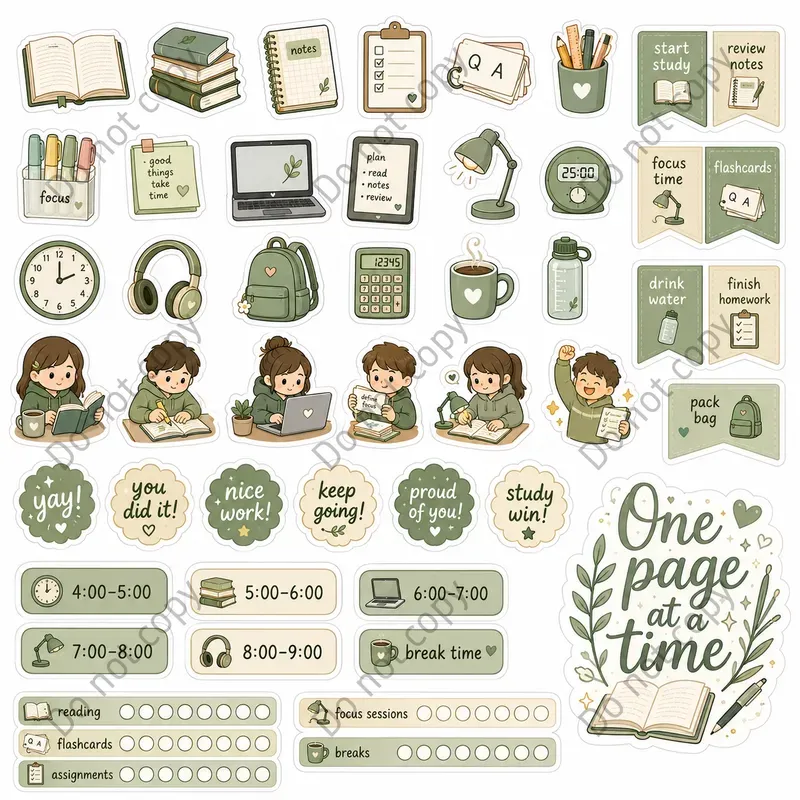 Adhd Planner Sticker Sheets