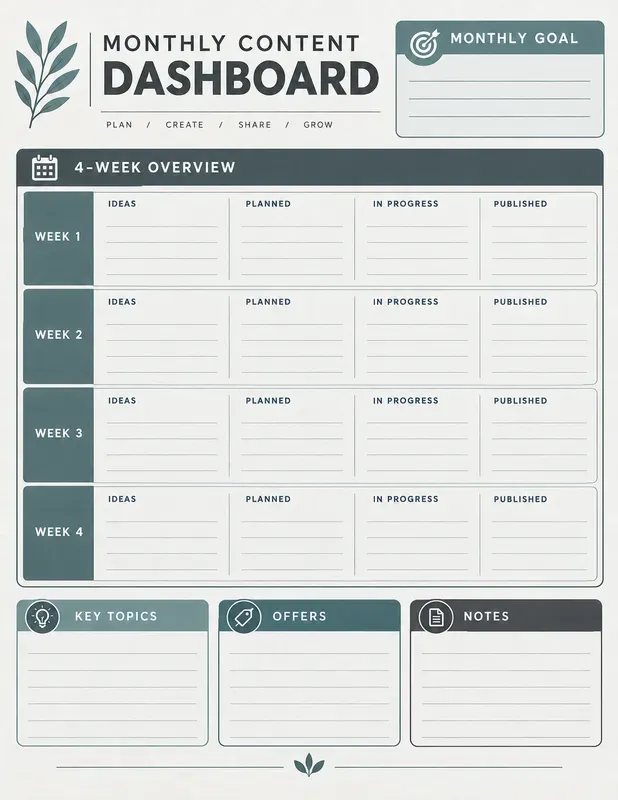 Small Business Content Planners