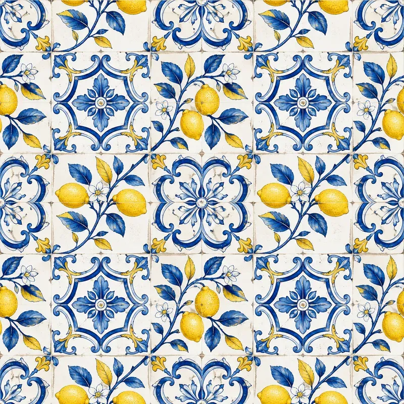 Mediterranean Tile Seamless Patterns
