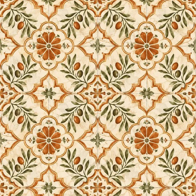 Mediterranean Tile Seamless Patterns