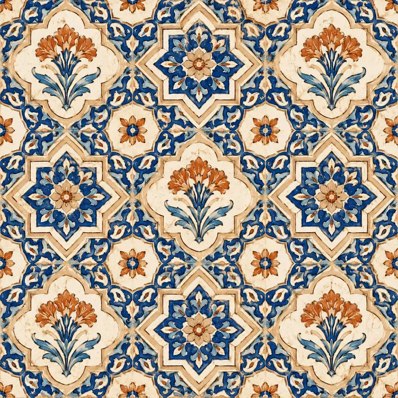Mediterranean Tile Seamless Patterns