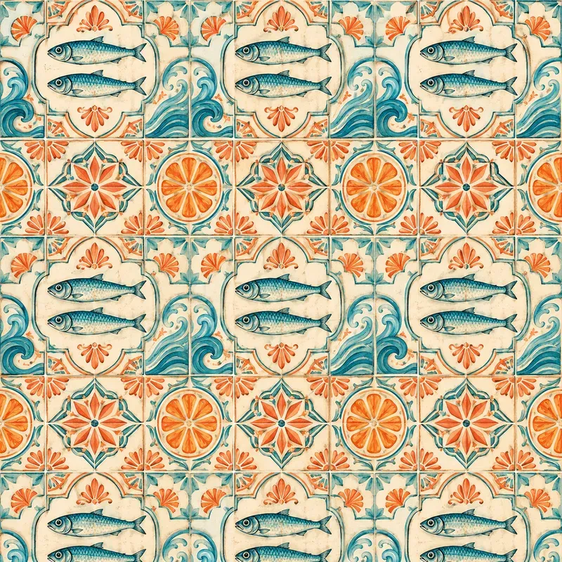 Mediterranean Tile Seamless Patterns