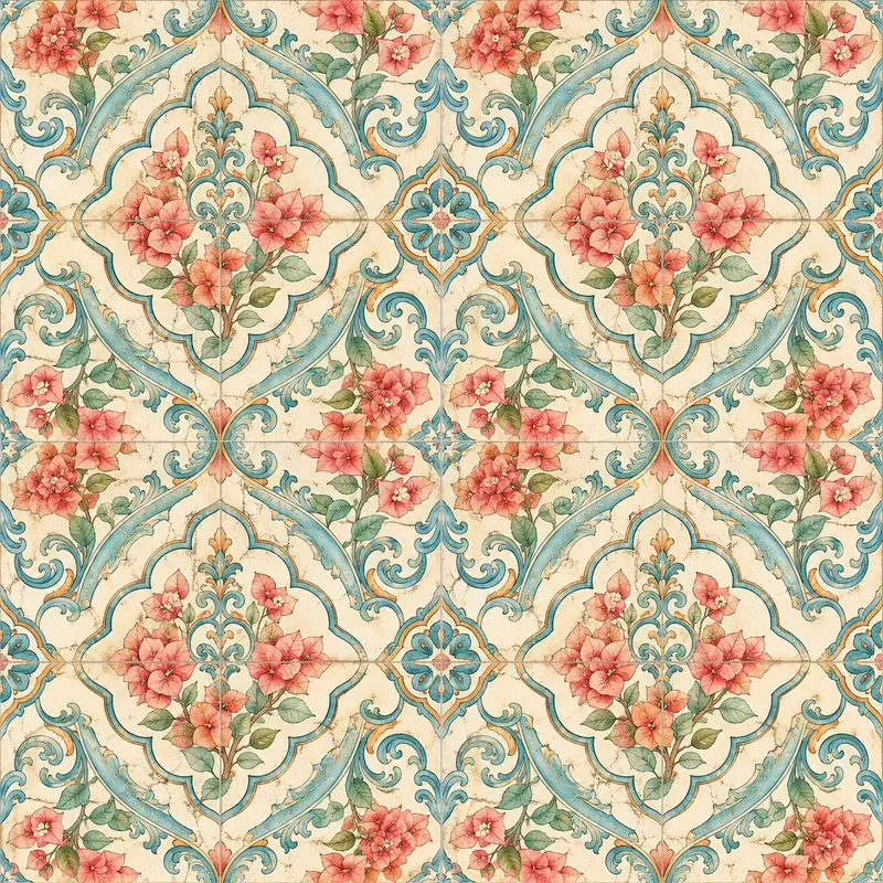 Mediterranean Tile Seamless Patterns
