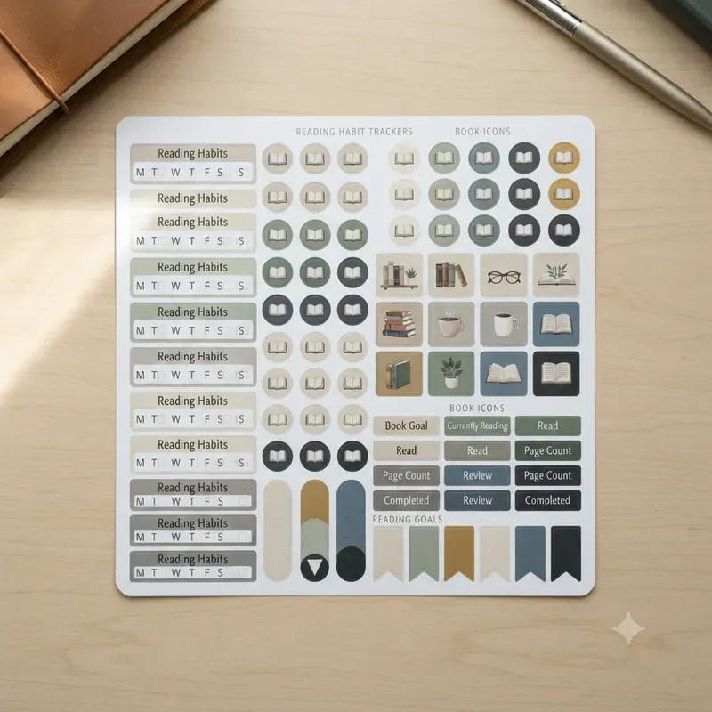 Planner Habit Sticker Sheet Systems