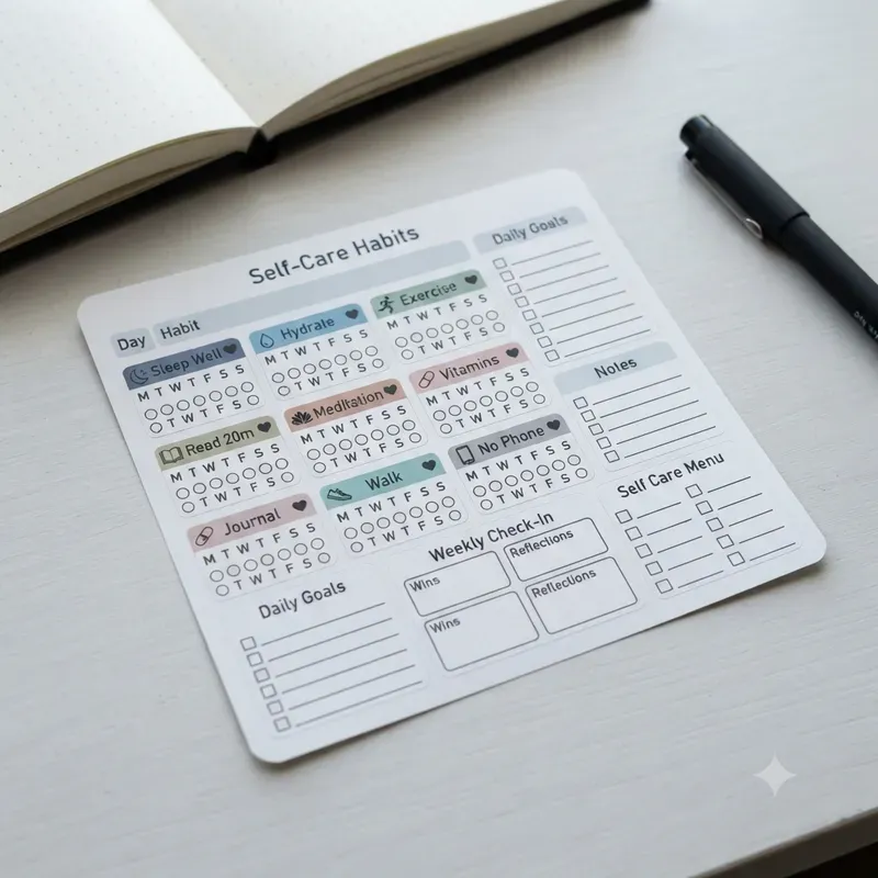 Planner Habit Sticker Sheet Systems