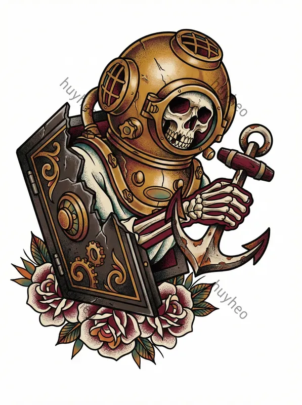 Skeletons With Various Occupations