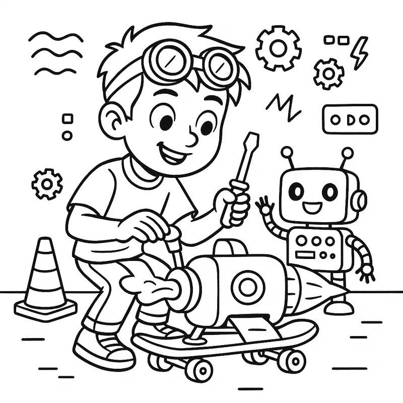 Creative Stem Adventure Coloring Pages