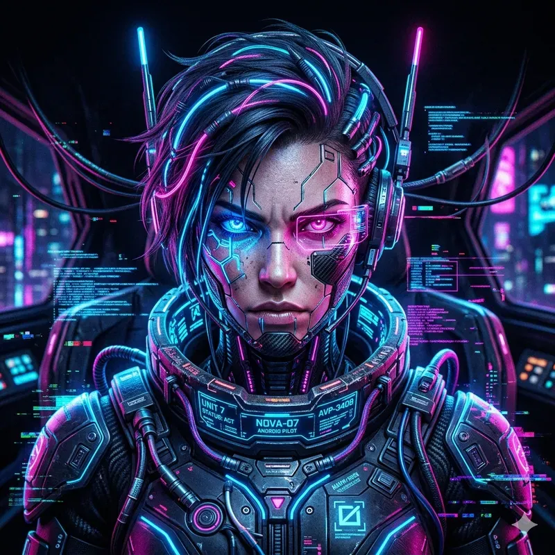 Futuristic Cyberpunk Portraits