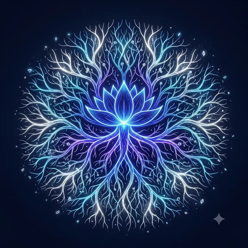 Neon Plant Root System Emblems