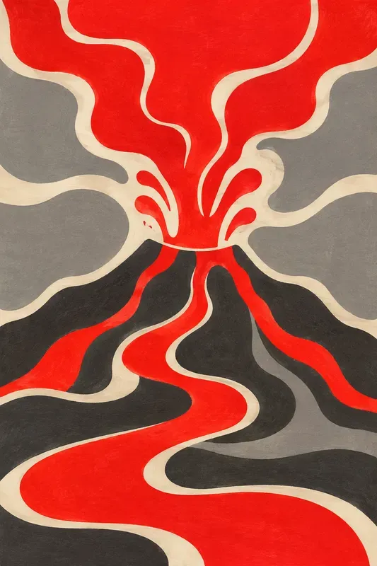Retro Abstract Wavy Landscapes