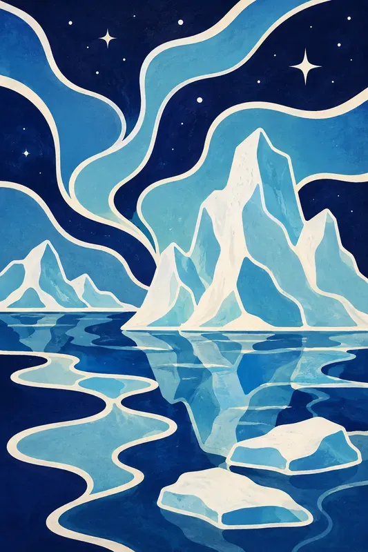 Retro Abstract Wavy Landscapes