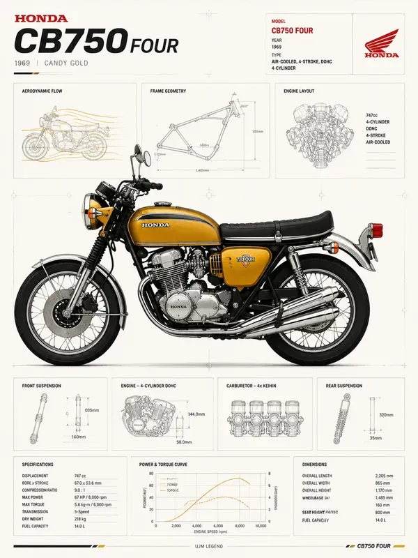 Premium Motorcycle Infographic Posters