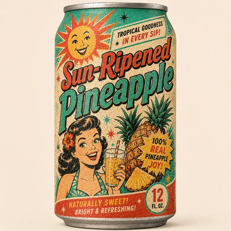 1950s Vintage Lithograph Beverage Mockups